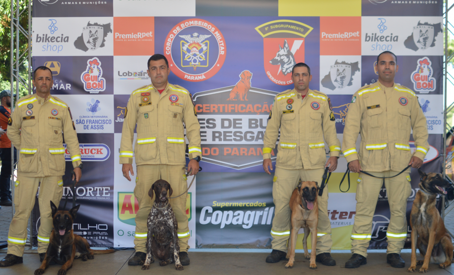 1ª Certificação Nacional de Cães de Busca e Resgate, em Cianorte. Maio de 2024.