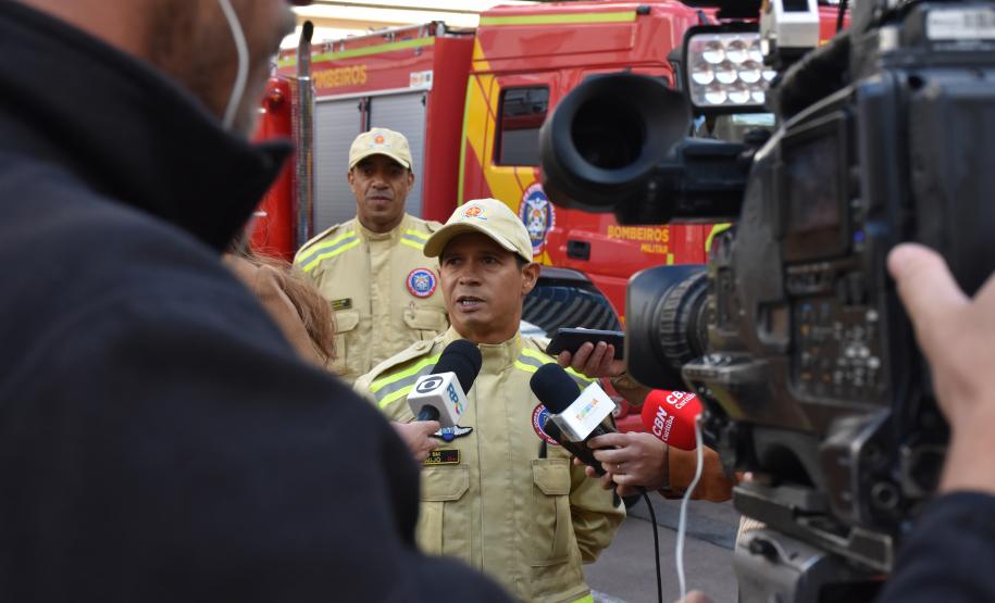 Entrevista coletiva de integrantes da 2ª equipe da força-tarefa em ação no RS. Maio 2024.