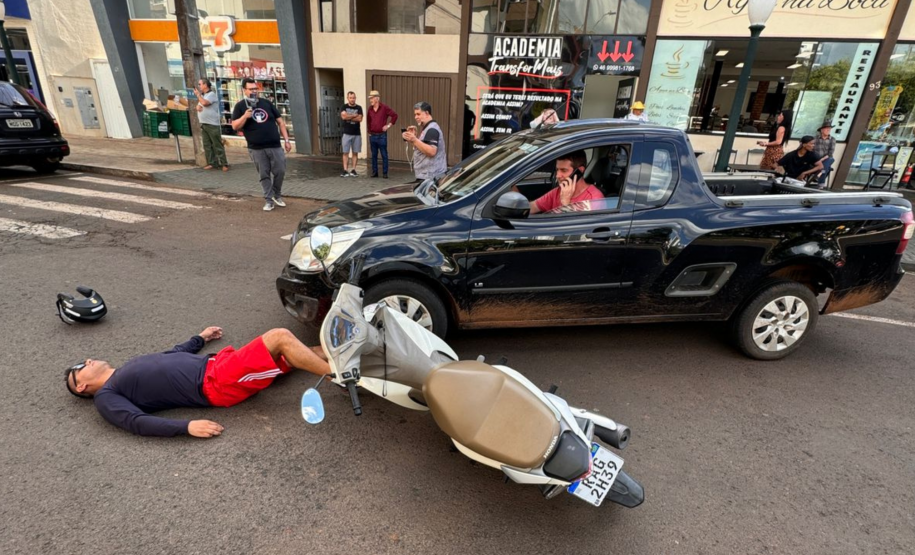 Simulado de atendimento de trânsito em ação do Maio Amarelo. Maio 2024. Coronel Vivida.