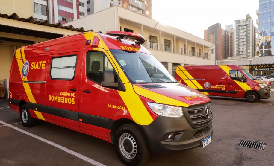 Novas ambulâncias do Siate garantem qualidade no atendimento à população do Paraná.