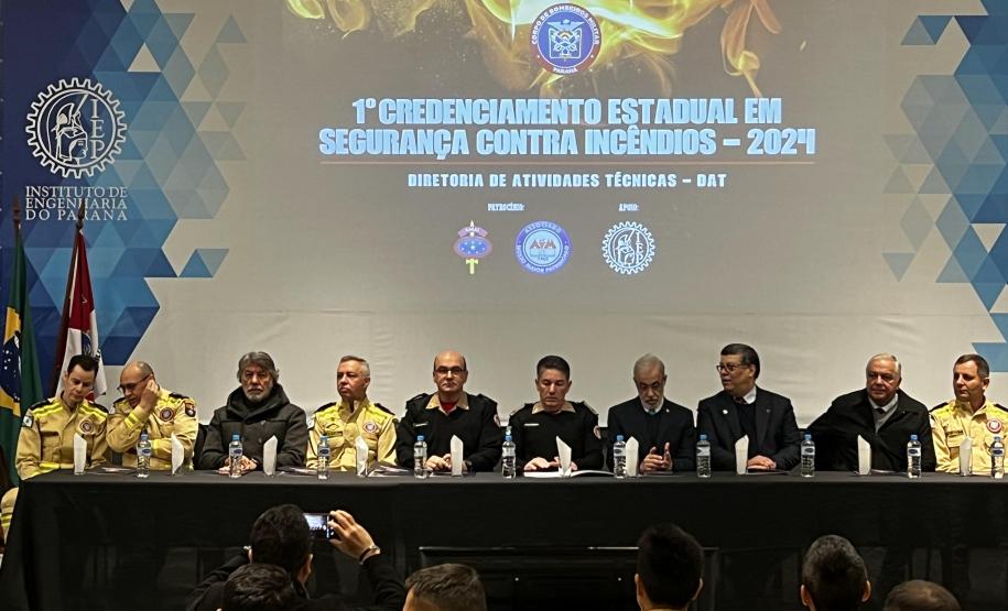 1º Credenciamento Estadual de Segurança contra Incêndios do CBMPR, 2024.