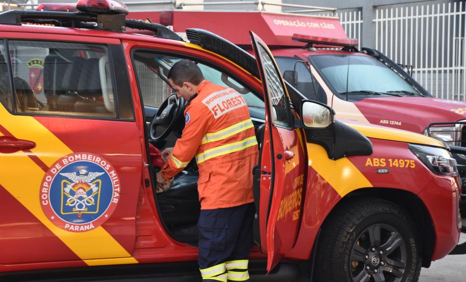 Equipe da Força-Tarefa do CBMPR de saída para combater incêndios no Pantanal.