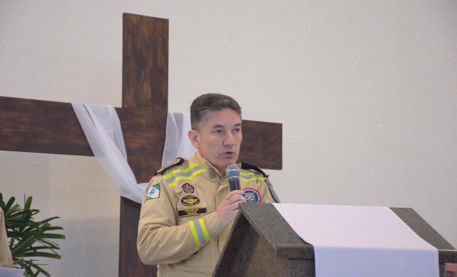Celebração religiosa da Páscoa dos Militares, organizada pelo CBMPR em 2024.