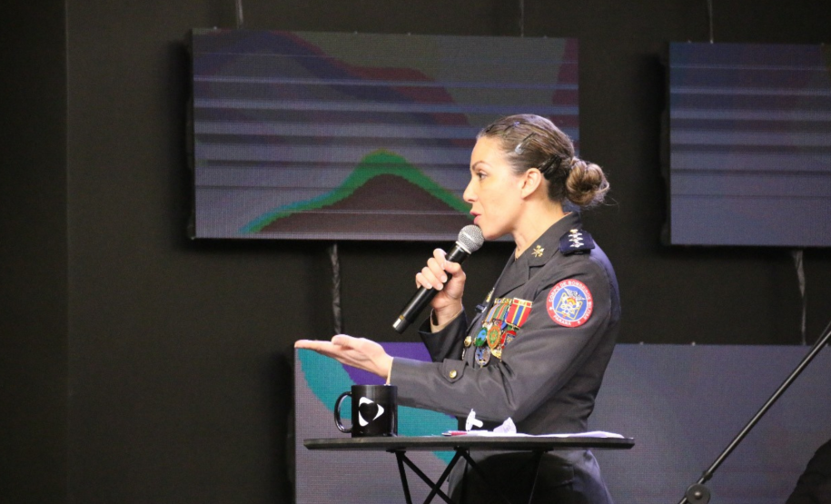 Celebração religiosa da Páscoa dos Militares, organizada pelo CBMPR em 2024.