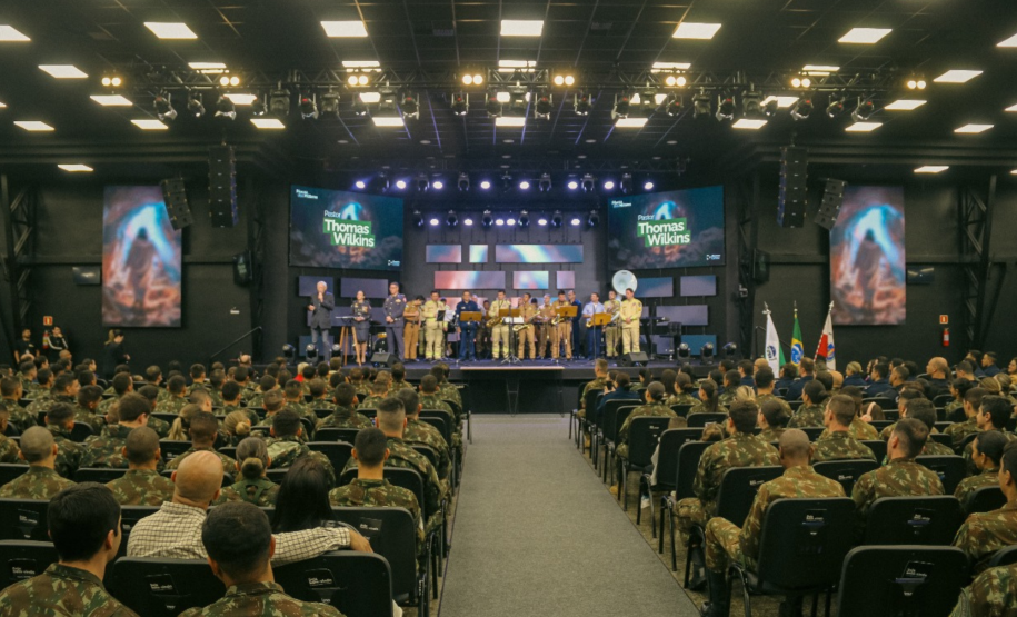 Celebração religiosa da Páscoa dos Militares, organizada pelo CBMPR em 2024.