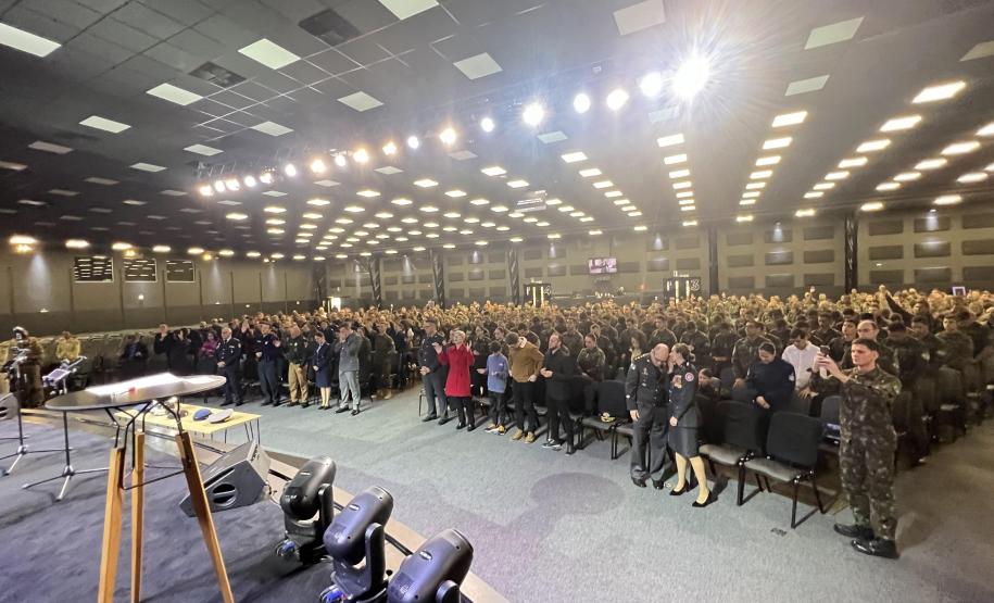 Celebração religiosa da Páscoa dos Militares, organizada pelo CBMPR em 2024.