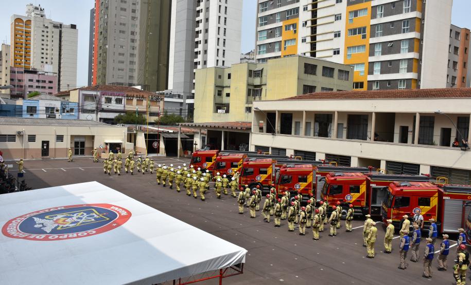Solenidade de aniversário dos 112 anos do Corpo de Bombeiros Militar do Paraná. 08/10/2024