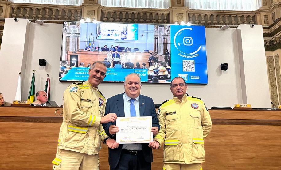 2025 - Homenagem na Câmara Municipal (Aniversário do CBMPR) 2