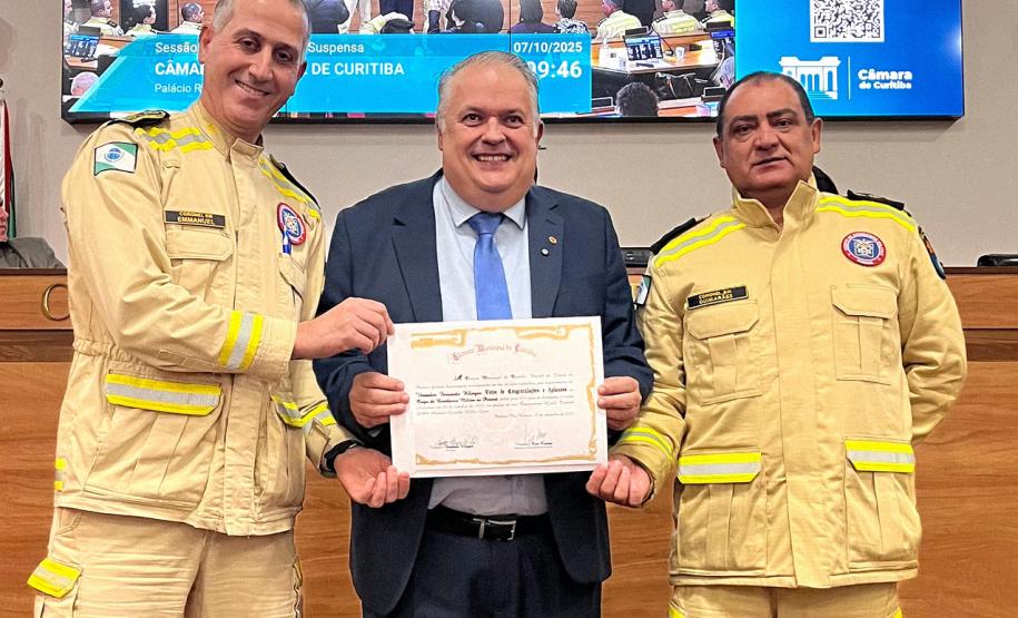 2025 - Homenagem na Câmara Municipal (Aniversário do CBMPR) 1